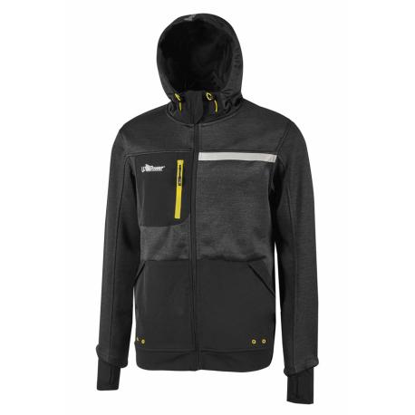 U-POWER FELPA FULL ZIP UPOWER C/CAPP GALAXY NERA M