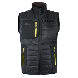 U-POWER GILET FULL ZIP WALL U-POWER NERO/GIALLO M