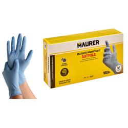 MAURER GUANTI MONOUSO NITRILE BLU MAURER M 100PZ