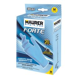 MAURER PLUS GUANTI MONOUSO NITRILE FORTE MPLUS S 30PZ