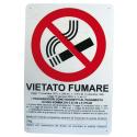 CARTELLO PVC DIVIETO FUMARE C/LEGGE 30X20 1815