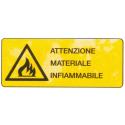 TARGA ALU ATT.NE MATERIALE INFIAMMABILE 35X13 14098S