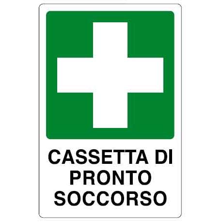 CARTELLO PVC CASSETTA PR.SOCCORSO 30X20 ---