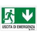 CARTELLO PVC USCITA EMERGENZA 20X30H 1823