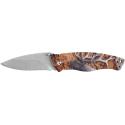 AUSONIA COLTELLO TASCA LAMA INOX M/ALL LUPO 3D 30CM