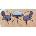 PAPILLON TAVOLO MALVA RESINA EFF RATTAN 62X62X73 BIAN