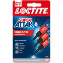 HENKEL ADESIVO SUPER ATTAK MINI TRIO DOSI 3X1G