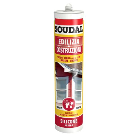 SOUDAL SILICONE NEUTRO EDILIZIA NERO 300ML