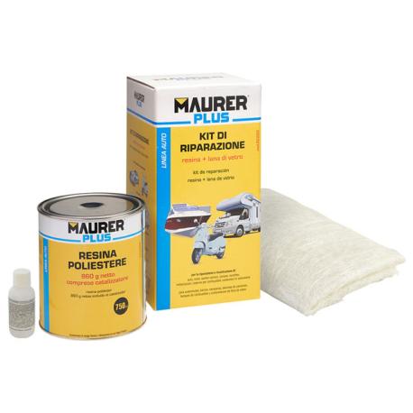 MAURER PLUS RESINA LIQUIDA+LANA DI VETRO MPLUS - KIT