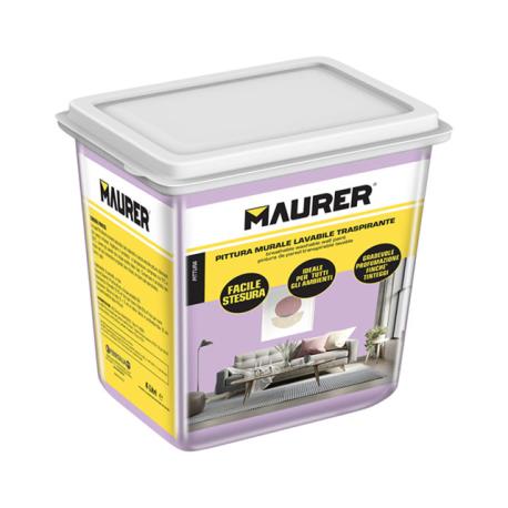 MAURER PITTURA MURALE LAVABILE COL ROSA ORCHIDEA 4L