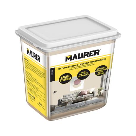 MAURER PITTURA MURALE LAVABILE COL BEIGE ECRU 4L