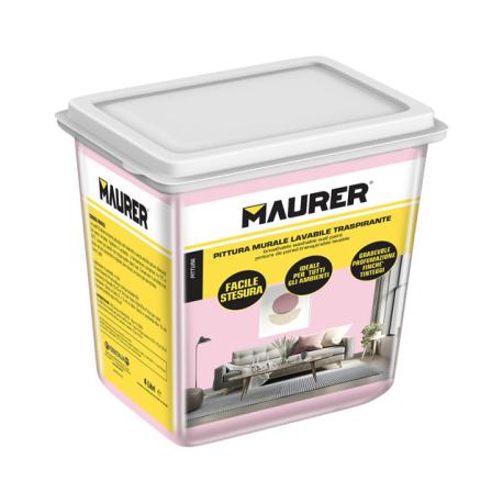 MAURER PITTURA MURALE LAVABILE COL TORTORA 4L