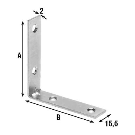 ALDEGHI LASTR 4 FORI AD ANG 40X40X15,5 AZ /166 166AZ44