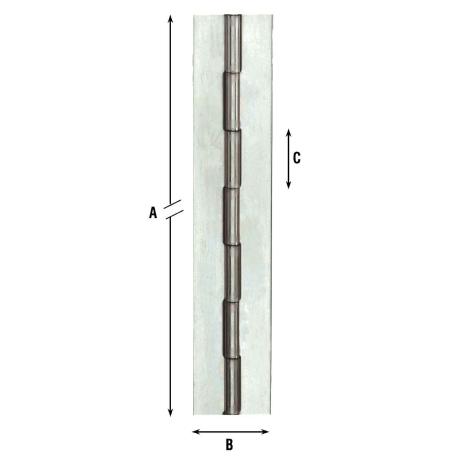 ALDEGHI CERN METRAGGIO 1980x40 INOX-PI /1200IN 1200IN040PI