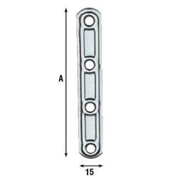 ALDEGHI LASTR STAMP 4 FORI DIR 61x15 INOX /163IN 163IN06