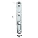 ALDEGHI LASTR STAMP 4 FORI DIR 61x15 INOX /163IN 163IN06