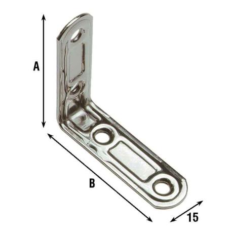 ALDEGHI LASTR STAMP 4 FORI ANG 40x40 INOX /164IN 164IN44