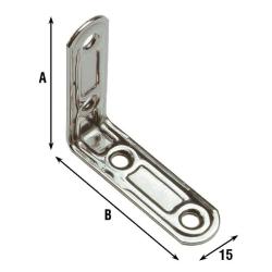 ALDEGHI LASTR STAMP 4 FORI ANG 50x50 INOX /164IN 164IN55