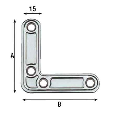 ALDEGHI ANGOLI RINF LEGG 40X40X15 INOX /153IN 153IN44