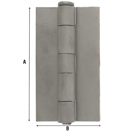 ALDEGHI CERNIERA ALI PIANE S/FORI ART 1227 10CM