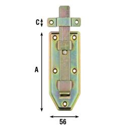 MINUTEX CHIUDIP TARGETTES MM20 AZ /584 584-220 - Acciaio Zincato