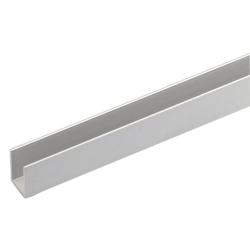 PROFILO CANALINO U ALU ARGENTO 10X15MM 2MT