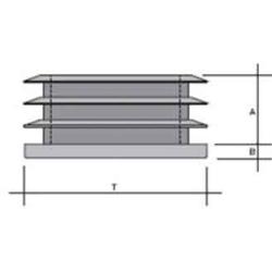 PUNTALE X INTERNO QUADRO ALETT. MM 70X70 |% - A=mm.25 - B=mm.6