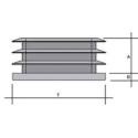 PUNTALE X INTERNO QUADRO ALETT. MM 70X70 |% - A=mm.25 - B=mm.6