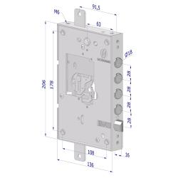 SECUREMME SECUREMME 250D SERRAT BLINDATA 136X31X206 E63