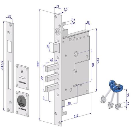 SECUREMME SECUREMME 3220C CILINDRO EUROPEO EVOK22 30-50