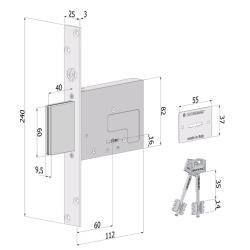 SECUREMME SECUREMME 3220C CILINDRO EUROPEO EVOK22 35-35