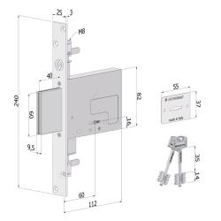 SECUREMME SECUREMME 3220C CILINDRO EUROPEO EVOK22 40-40