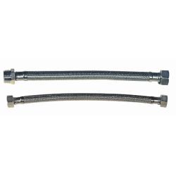 MAURER FLESSIBILE RIV.INOX 3/8MF CORTO 30CM 2PZ