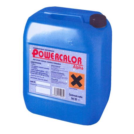 COMBUSTIBILE LIQ POWERCALOR ALPHA TANICA 18L - ALPHA - isoparaffinico limpido, inodore e incolore