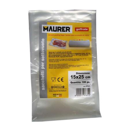 MAURER SACCHI GOFFRATI S/VUOTO MAURER 25X35CM 50PZ