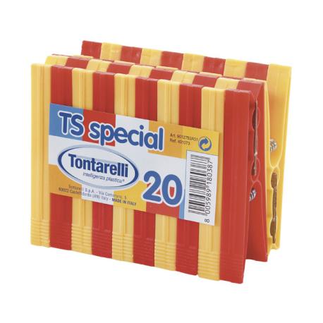 TONTARELLI MOLLETTE BUCATO TS SPECIAL BICOLORE 20PZ