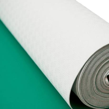 MOLLETTONE PVC BIANCO/VERDE 140CMX20M