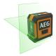 AEG LIVELLA LASER AEG CLG220-B VERDE 2 LINEE 20M CLG220-B - Batterie: 2 stilo (AA) incluse