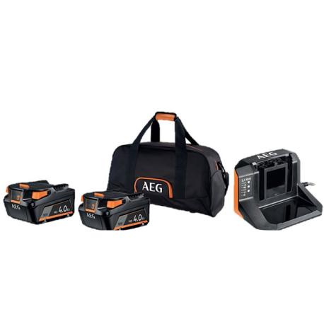 AEG ENERGY KIT SETLL1840SLK1 2X4.0AH+CARIC+BORSA