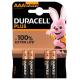 DURACELL BATTERIA MINISTILO AAA MN2400 DURACELL+ BL4PZ AAA - blister 4pz