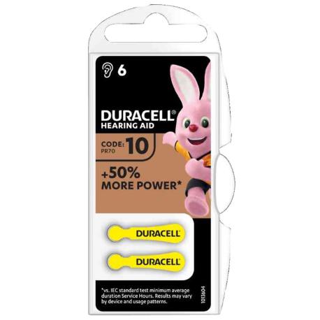 DURACELL BATTERIA DURACELL ACUSTICA EASYTAB 312 BL6PZ 312