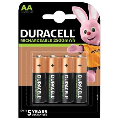 DURACELL BATTERIA STILO AA RIC DURACELL BL4PZ AA - blister 4pz