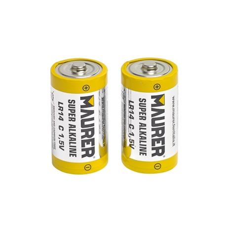 MAURER BATTERIA 1/2TORCIA ALK MAURER 1.5V BL2PZ C - blister 2pz