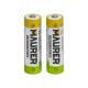 MAURER BATTERIA STILO RICARICAB 2500MAH 1.2V 2PZ AA - blister 2pz