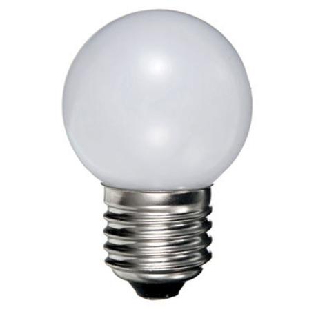 LAMPADA LED PALLINA PVC MILK 2700K E27 40L 1W - 40lumen - 2700K