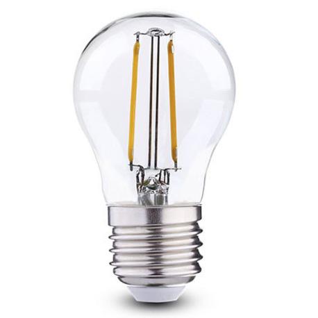 LAMPADA LED SFERA C/FIL 2700K E27 250L 2W - 250lumen - 2700K