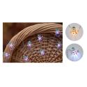 MAURER LUCI DECORAT BATT 20LED PUPAZZO NEVE BIA FRE