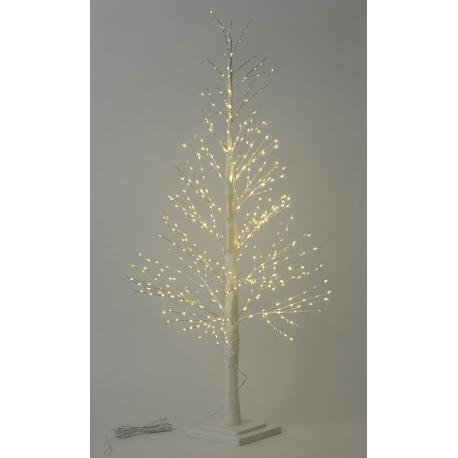 MAURER ALBERO DECORAT BIANCO 460LED CALDO 4,5V H1,2M