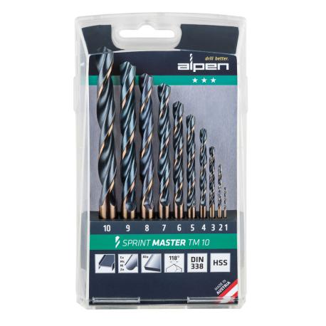 ALPEN PUNTE ALPEN HSS SPRINT BOX 1-10MM 10PZ