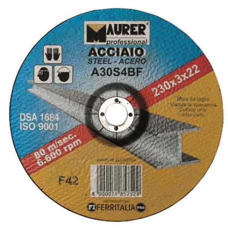 MAURER PLUS DISCO MPLUS FERRO 115X6.0X22MM - centro depresso